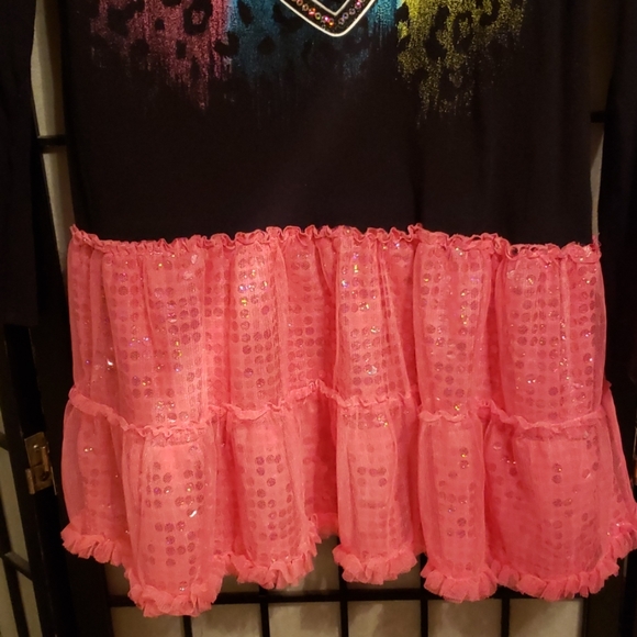 Justice Size 14 Dress/Top with Ruffled Bottom - Picture 3 of 4